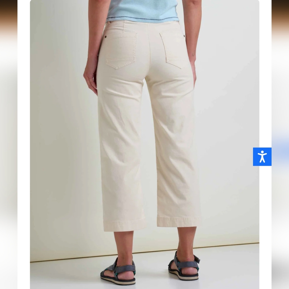 Toad&Co Earthworks Wide Leg Pant- 4 - Picture 3 of 8